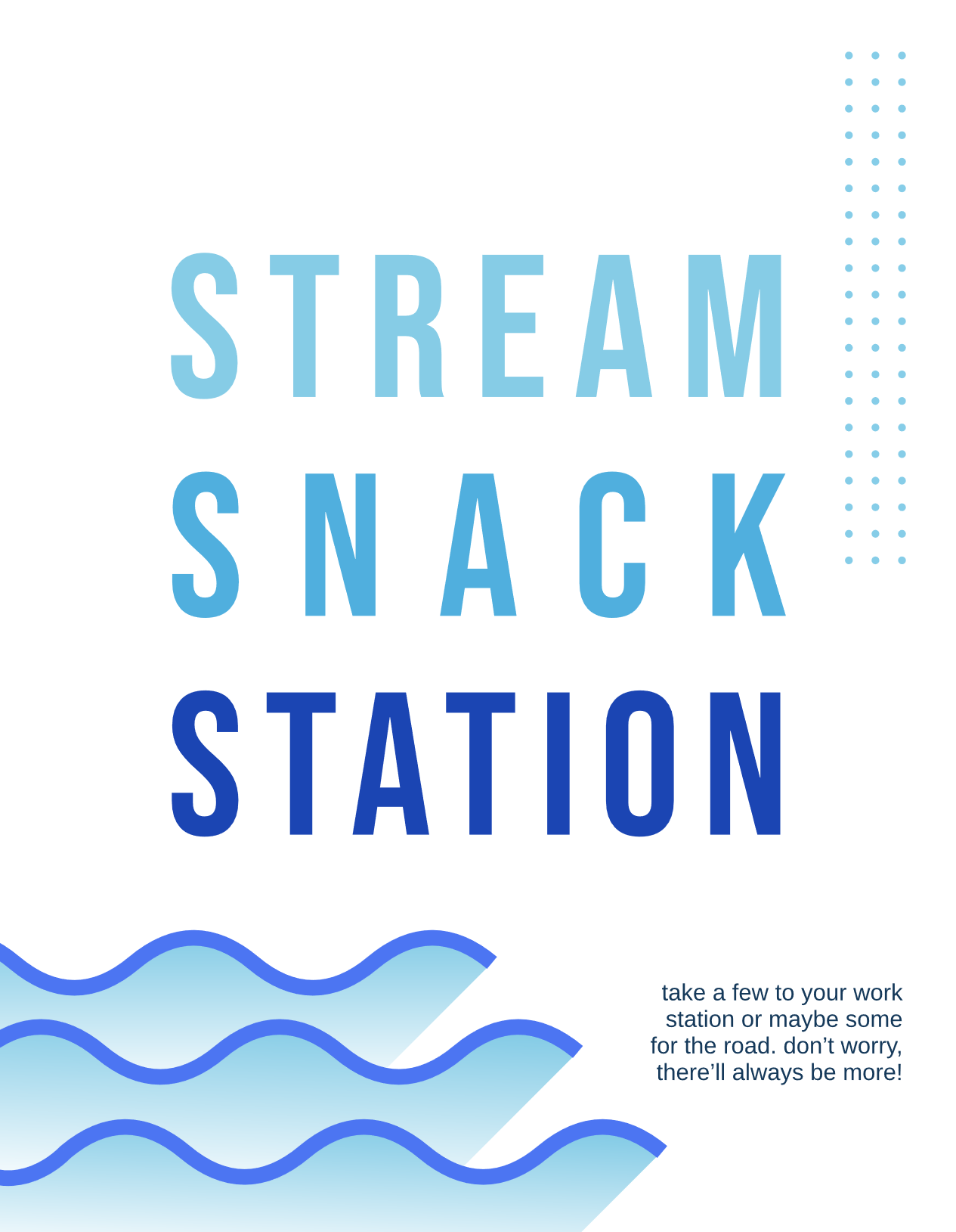 snack station poster